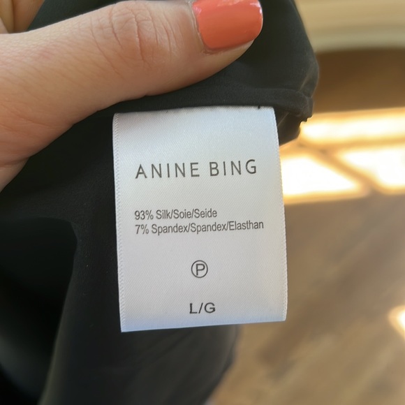 Anine Bing Sylvia Stretch Silk Top - Picture 6 of 7